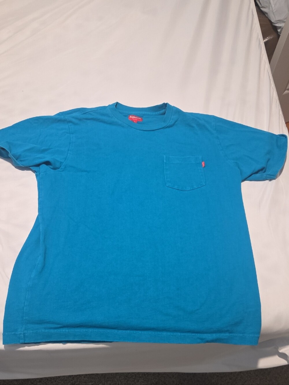 Supreme Ss18 Turquoise Pocket Tee